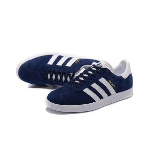 Кроссовки ADIDAS GAZELLE арт.004 синий/белый(blue/white)