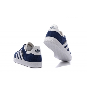 Кроссовки ADIDAS GAZELLE арт.004 синий/белый(blue/white)